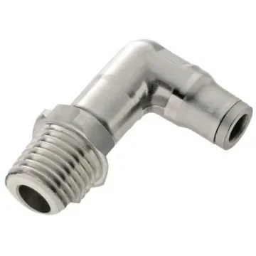 Legris LF3800 Series Elbow Threaded Adaptor, R 1/4 Male to Push In 10 mm, Threaded-to-Tube Connection Style - 3809 10 13 product image