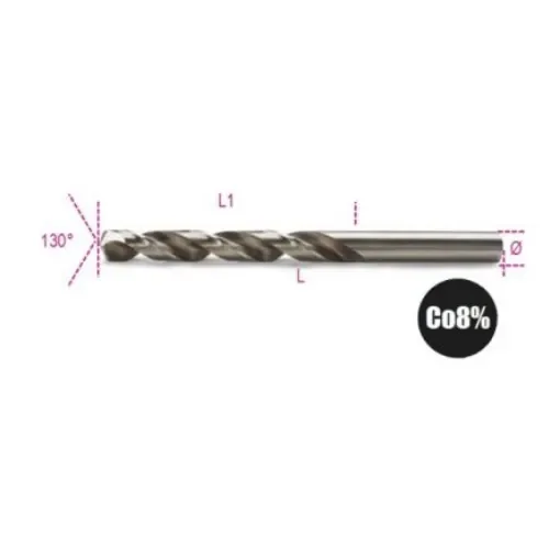 BETA 415 Series HSS Twist Drill Bit for Metal, 8.75mm Diameter, 125 mm Overall - 415 8,75 product image