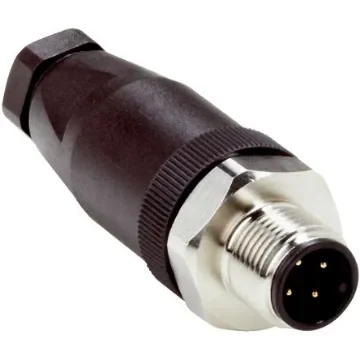 SICK Circular Connector, 4 Contacts, Cable Mount, M12 Connector, Plug, Male, IP67 - STE-1204-GN product image