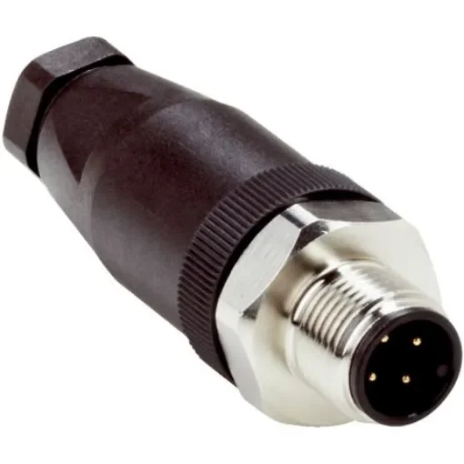 SICK Circular Connector, 4 Contacts, Cable Mount, M12 Connector, Plug, Male, IP67 - STE-1204-GN product image