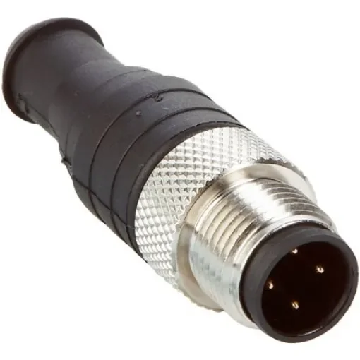 SICK Circular Connector, 4 Contacts, Cable Mount, M12 Connector, Plug, Male, IP67 - STE-END-Q product image