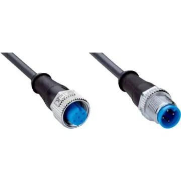 SICK Straight Female 4 way M12 to Straight Male 4 way M12 Sensor Actuator Cable, 10m - YF2A14-100UB3M2A14 product image