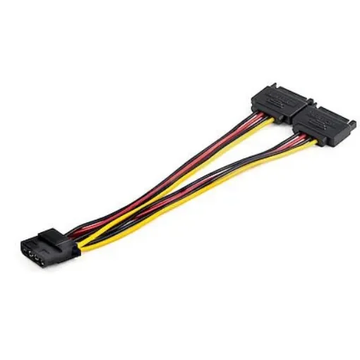 StarTech.com Male SATA Power x 2 to Female LP4  Cable, 150mm - DSATPMOLP4 product image
