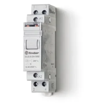 Finder DIN Rail Power Relay, 12V dc Coil, 16A Switching Current - 20.28.9.012.0000 product image