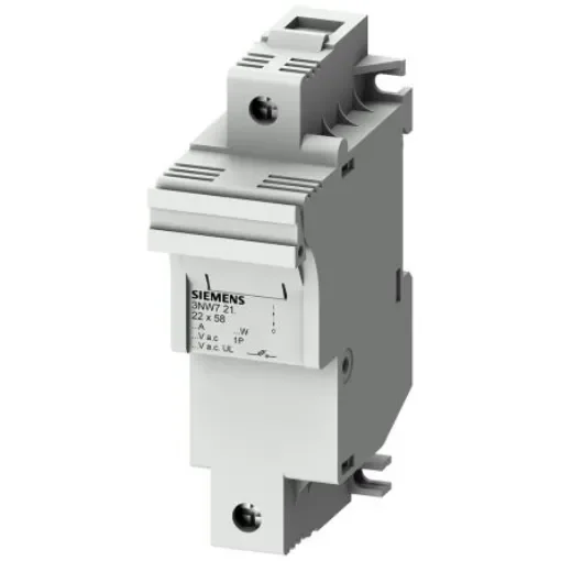 Siemens 100A Rail Mount Fuse Holder for 22 x 58mm Fuse, 1P, 690V - 3NW7211 product image