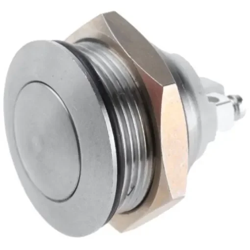 APEM Push Button Switch, Momentary, Panel Mount, 22.2mm Cutout, SPST, 48V dc, IP65 - AV021003C940K product image