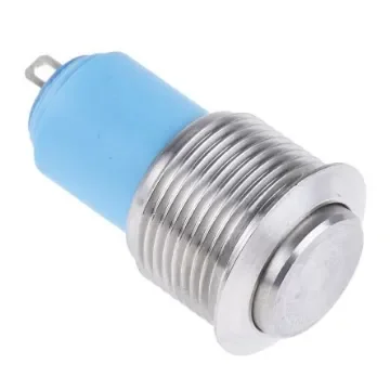 APEM Push Button Switch, Latching, 16.2mm Cutout, SPST, 48V dc, IP65 - AV0611A240K product image