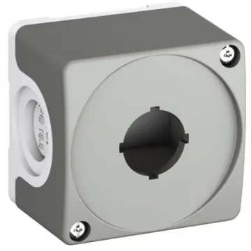 ABB Dark Grey/Light Grey Plastic CEP Push Button Enclosure - 65mm Diameter - 1SFA619811R2001 product image