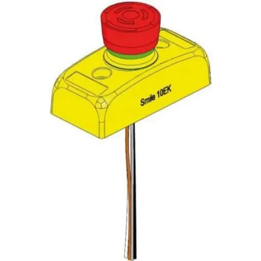 ABB Smile Series Twist Release Emergency Stop Push Button, Panel Mount, 32mm Cutout, 2NC - 2TLA030051R0600 SMILE 10 EK product image