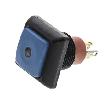 APEM Illuminated Push Button Switch, Momentary, Panel Mount, 12mm Cutout, SPST, Red LED, 48V ac, IP67 - IPC3SAD1LOS product image