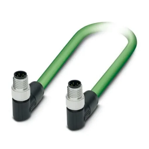 Phoenix Contact, 5m Cat5, Green M8 to Male M8 Male Shielded, Terminated PUR Sheath - 1080536 product image
