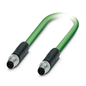Phoenix Contact, 5m Cat5, Green M8 to Male M8 Male Shielded, Terminated PUR Sheath - 1423709 product image