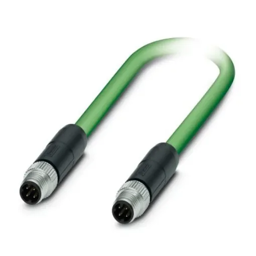 Phoenix Contact, 5m Cat5, Green M8 to Male M8 Male Shielded, Terminated PUR Sheath - 1423709 product image
