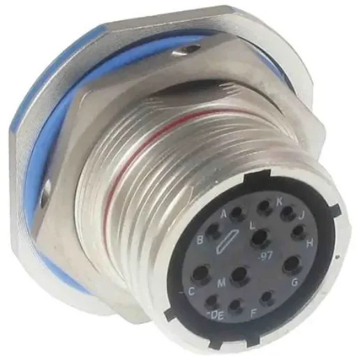 Amphenol Aerospace, III 6 Way Connector Receptacle, Pin Contacts,Shell Size A, MIL-DTL-38999 - D38999/24KA35PN product image