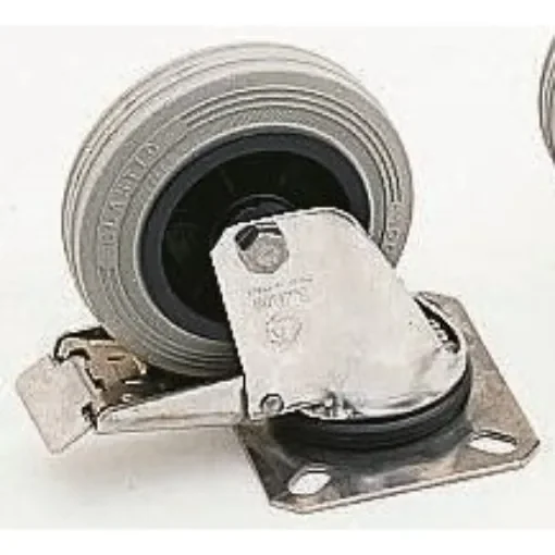 LAG Braked Swivel Castor Wheel, 55kg Capacity, 80mm Wheel - 15304G FR product image