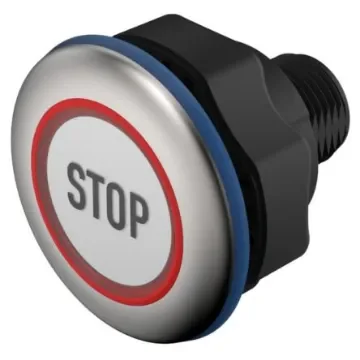 EAO Capacitive Switch NO,Illuminated, Green, IO-Link, IP69K - 84-ACKS-C18-04C5 product image