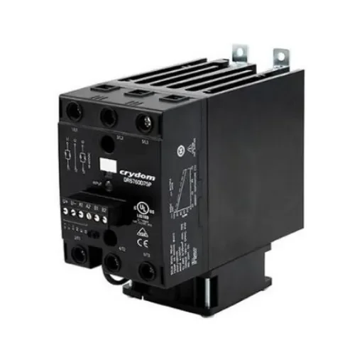 Sensata Crydom DR67 Series Solid State Relay, 75 A Load, DIN Rail Mount, 600 V ac Load - DR6760A75RP product image
