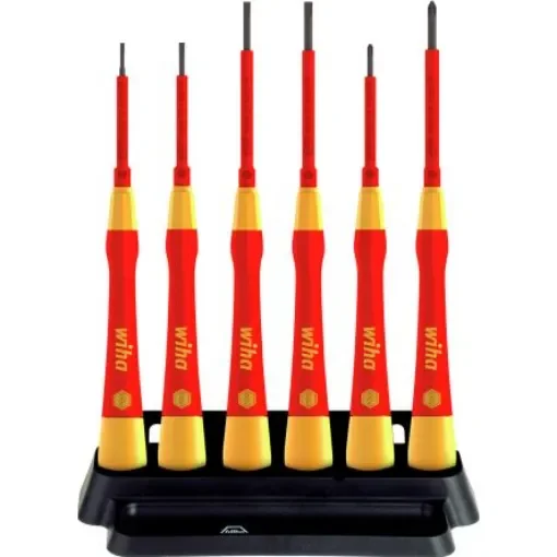 Wiha Phillips; Slotted Insulated Precision Screwdriver Set, 6-Piece - 42989 product image