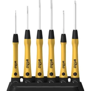 Wiha Precision Screwdriver Set, 6-Piece, ESD-Safe - 43707 product image