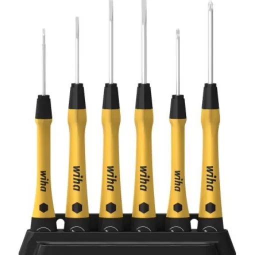 Wiha Precision Screwdriver Set, 6-Piece, ESD-Safe - 43707 product image