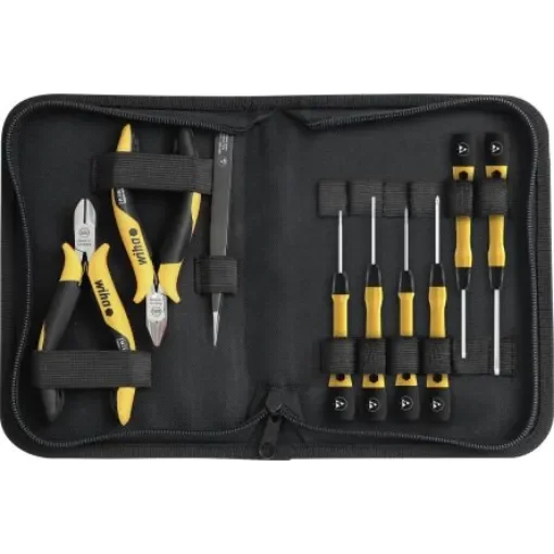 Wiha 9 Piece Electronics Tool Kit with Bag - 43994 product image