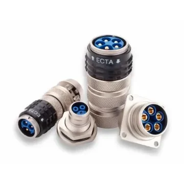 Amphenol Air LB Circular Connector, 2 Contacts, Push-Pull, Socket, IP66, IP67, ECTA 133 Series - 1331E303FZ product image