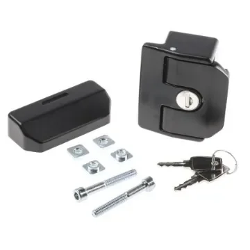 Bosch Rexroth Die Cast Zinc, Galvanised Steel Door Lock, MGE, 10mm Slot, 40 mm, 45 mm, 50 mm Strut Profile - 3842530353 product image