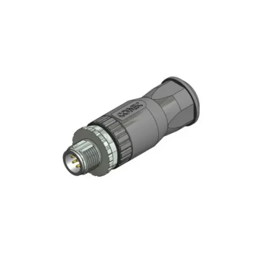 CONEC Circular Connector, 8 Contacts, Screw Mount, M12 Connector, Socket, Male, IP67, 43 Series - 43-00132 product image