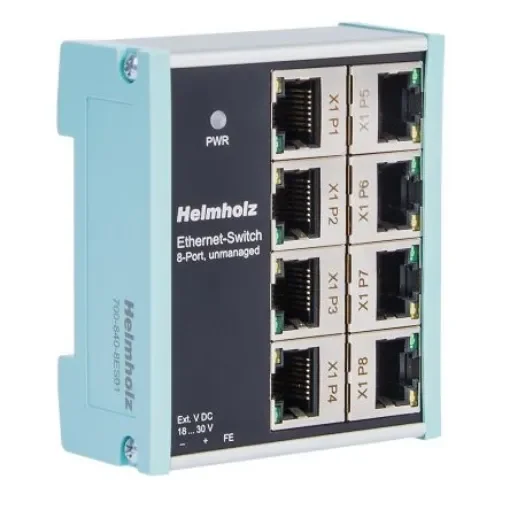 Helmholz GmbH & Co. KG 700-840-8ES01, Unmanaged 8 Port Ethernet Switch product image