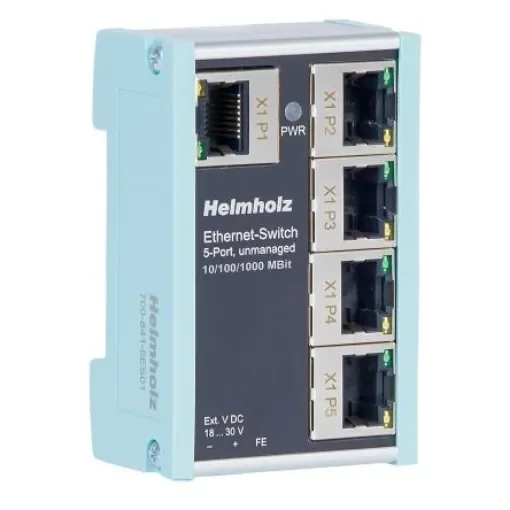 Helmholz GmbH & Co. KG 700-841-5ES01, Unmanaged 5 Port Ethernet Switch product image