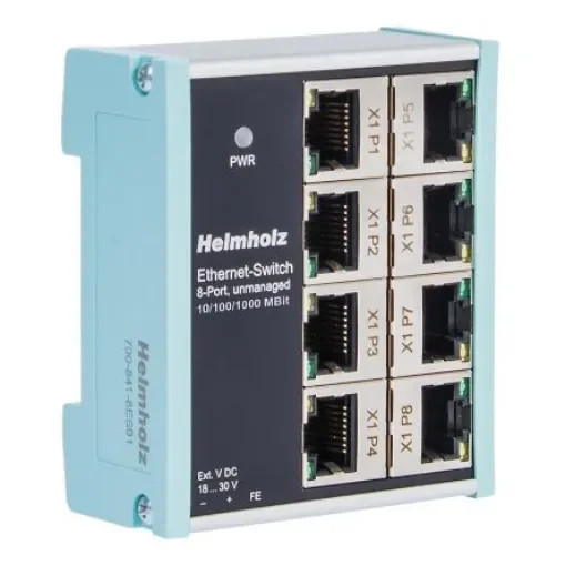 Helmholz GmbH & Co. KG 700-841-8ES01, Unmanaged 8 Port Ethernet Switch product image
