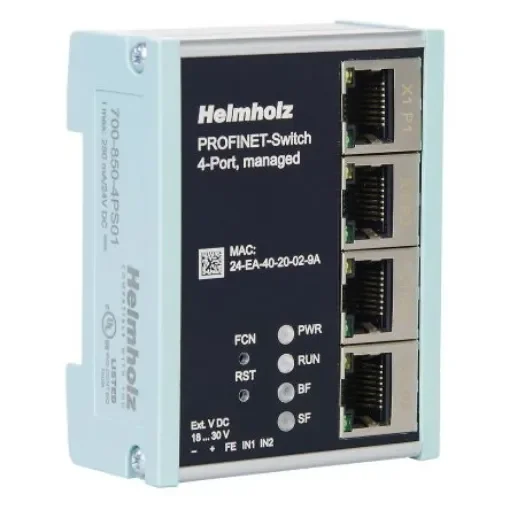 Helmholz GmbH & Co. KG 700-850-4PS01, Managed 4 Port Ethernet Switch product image