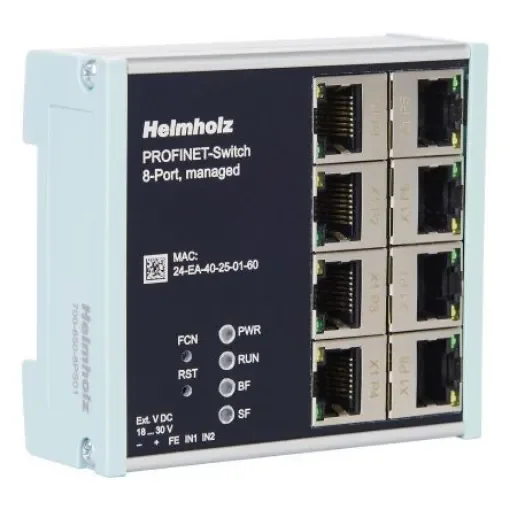 Helmholz GmbH & Co. KG 700-850-8PS01, Managed 8 Port Ethernet Switch product image