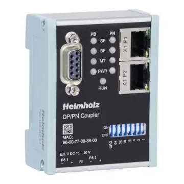 Helmholz GmbH & Co. KG 158-3DP Series 2-Port DP/PN Coupler - 700-158-3DP02 product image