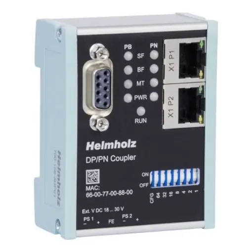 Helmholz GmbH & Co. KG 158-3DP Series 2-Port DP/PN Coupler - 700-158-3DP02 product image
