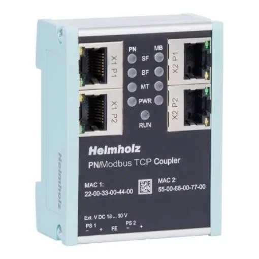 Helmholz GmbH & Co. KG 159-3MB Series 2-Port RJ45 PN/ModbusTCP - 700-159-3MB02 product image