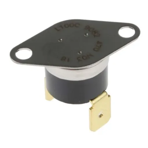 Honeywell Bi-Metallic Thermostat, Opens at +100°C, +150°C Max, NC, Manual Reset, Bracket Mount - 2455RM 9082-470 L100 product image