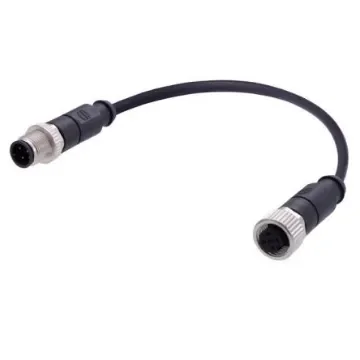 HARTING Straight Male 4 way M12 to Straight Female 4 way M12 Actuator/Sensor Cable, 10m - C21320000000024 product image