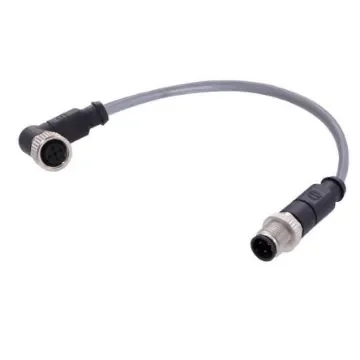 HARTING Straight Male 4 way M12 to Right Angle Female 4 way M12 Actuator/Sensor Cable, 10m - C21320000000089 product image