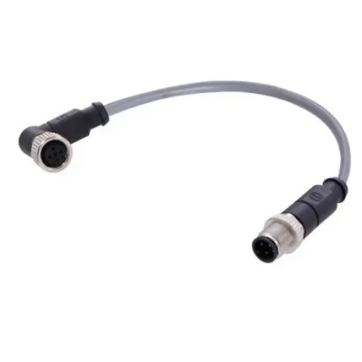 HARTING Straight Male 4 way M12 to Right Angle Female 4 way M12 Actuator/Sensor Cable, 10m - C21320000000089 product image