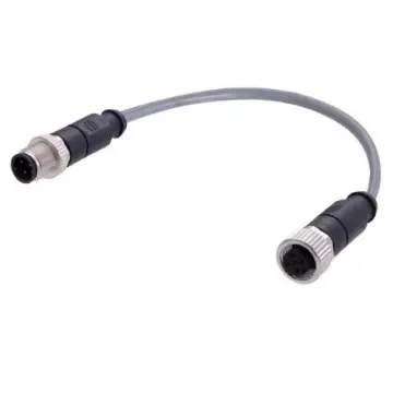 HARTING Straight Male 4 way M12 to Straight Female 4 way M12 Actuator/Sensor Cable, 5m - C21320000000003 product image