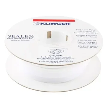 Klinger White PTFE Tape, 5m x 14mm x 5mm - SEA1450005BR product image