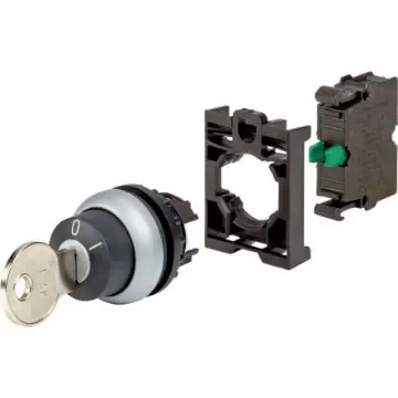 Eaton IP66 Key Switch, 1 NO, 6A 2-Way Standard-Key - 110917 M22-WRS-K10-BVP product image