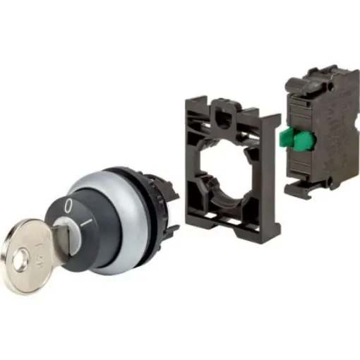 Eaton IP66 Key Switch, 1 NO, 6A 2-Way Standard-Key - 110917 M22-WRS-K10-BVP product image