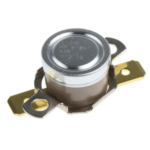 Honeywell Bi-Metallic Thermostat, Opens at +100°C, Closes at +85°C, +186°C Max, NC, Automatic Reset - 2455RP 9100-438 L100C product image