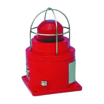 Eaton HAC SM87HXBA Series Red Flashing Beacon, 24 V, Base Mount, Xenon Bulb - SM87HXBSB024RY1B1RNNR product image