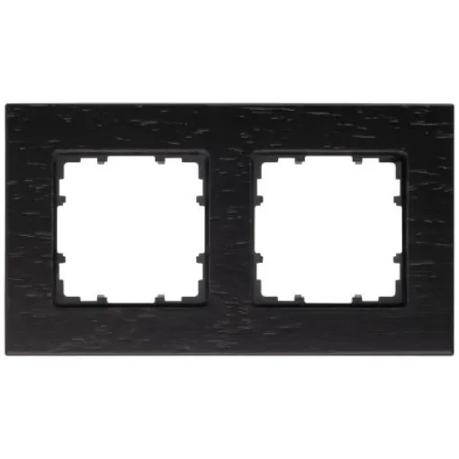 Siemens Black 2 Gang Frame - 5TG1102-0 product image