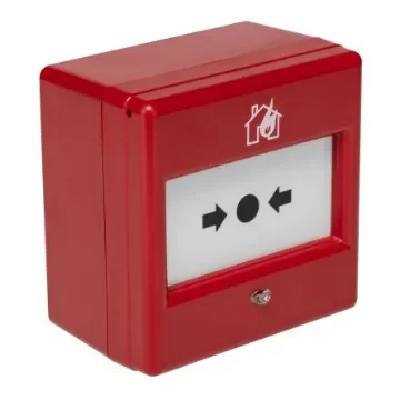Eaton Red Fire Alarm Call Point, Break Glass Operated, Outdoor, Resettable, Mains-Powered - EF201BWCP product image