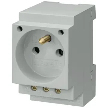 Siemens, SENTRON IP20 Grey Latching 1P Socket Socket, Rated At 16A - 5TE6803 product image