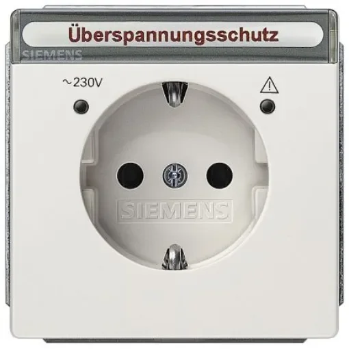 Siemens IP20 White Socket Socket, Rated At 16A, 250 V - 5UB1858 product image